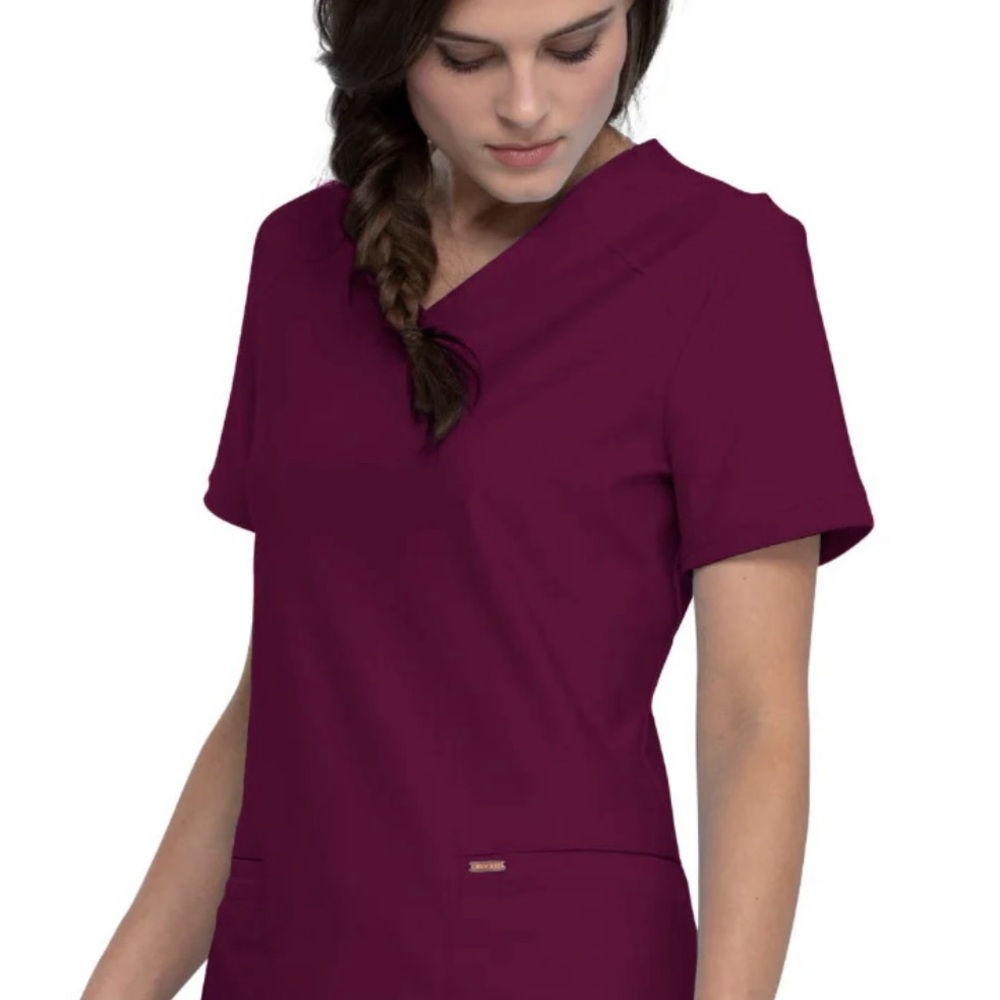 Cherokee Women's Dark Purple Short Sleeve Tee Scrubs